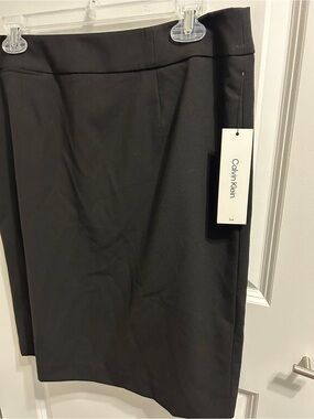 Calvin Klein Black Pencil Skirt with Tag